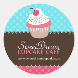 Adesivos decorativos para Cupcakes de cor branca