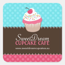 Adesivos decorativos para Cupcakes de cor branca