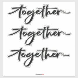 Adesivos Desenhados Juntos