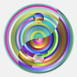 adesivos do arco-íris yang