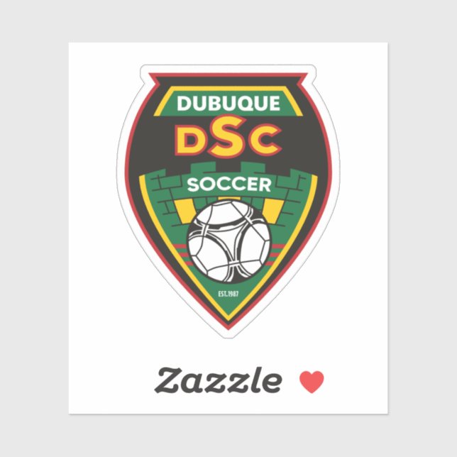 Adesivos do Clube de Futebol de Dubuque (Folha)