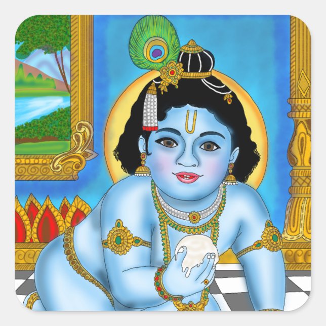 Adesivos do Krishna Menino (Frente)