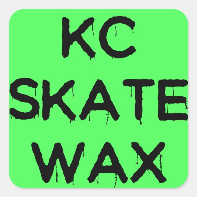 adesivos do logotipo da cera do skate kc (Frente)