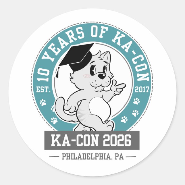 Adesivos do Logotipo da KACON 2026 (Frente)