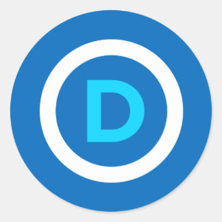 Adesivos do logotipo Democrata