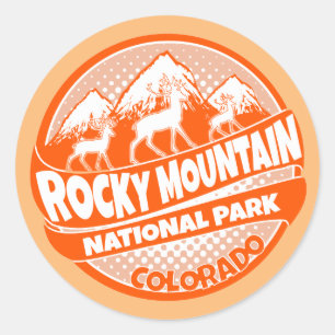 Adesivos do logotipo laranja do Rocky Mountain Par
