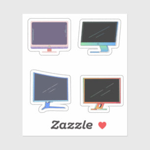 Adesivos do monitor do computador