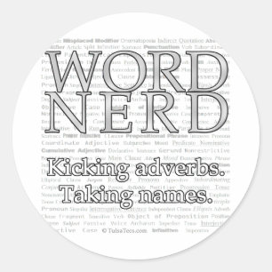 Adesivos do Nerd do Word
