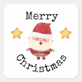 Adesivos do Papai Noel fofo Natal feliz