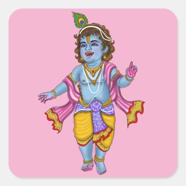 Adesivos do Senhor Krishna (Frente)