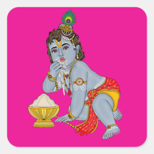 Adesivos do Senhor Krishna
