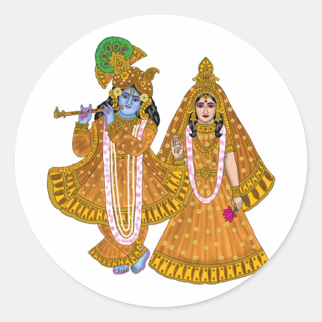 Adesivos do Senhor Krishna (Frente)