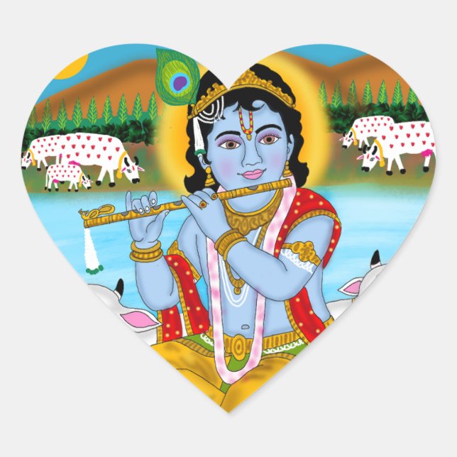 Adesivos do Senhor Krishna (Frente)