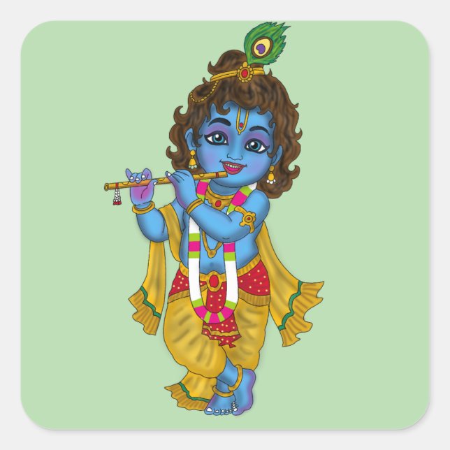 Adesivos do Senhor Krishna (Frente)