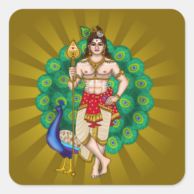 Adesivos do Senhor Murugan (Frente)
