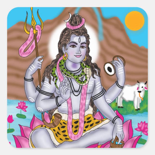 Adesivos do Senhor Shiva (Frente)
