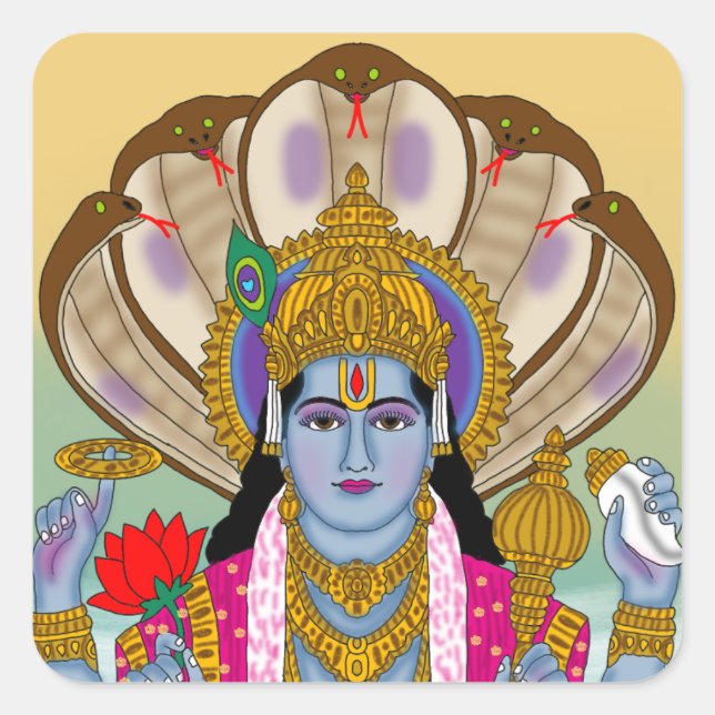 Adesivos do Senhor Vishnu (Frente)