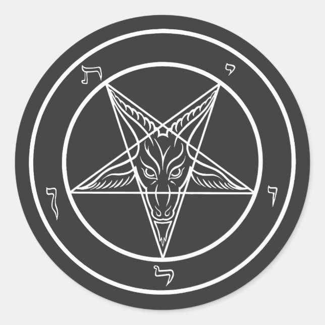 Adesivos do Sigilo de Bafometo CoS (Frente)