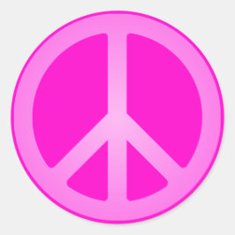 Adesivos do Símbolo da Paz Rosa