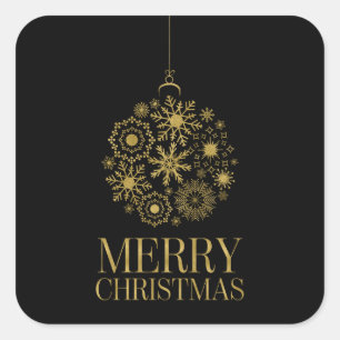 Adesivos Dourados de Fenda de Neve