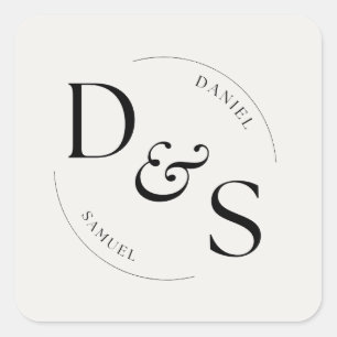 Adesivos e Etiquetas de Casamento – Elegância Mini