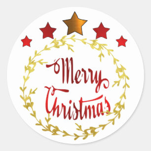 Adesivos e etiquetas Feliz Natal