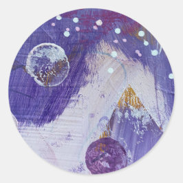 Adesivos e Selos no Design Montanha da Lua