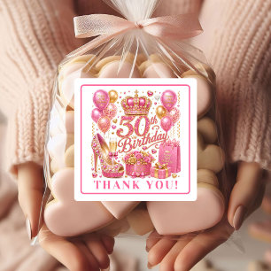 Adesivos Elegantes de Aniversário de 30 anos com B
