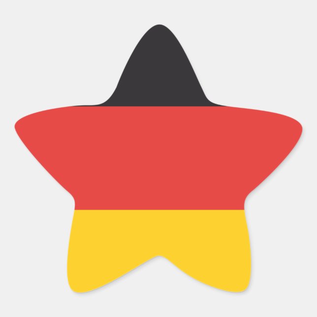 Adesivos em forma de estrela da bandeira da Aleman (Frente)