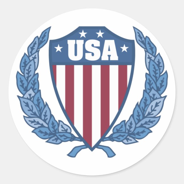 Adesivos emblem EUA personalizáveis (Frente)