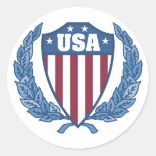 Adesivos emblem personalizáveis dos EUA