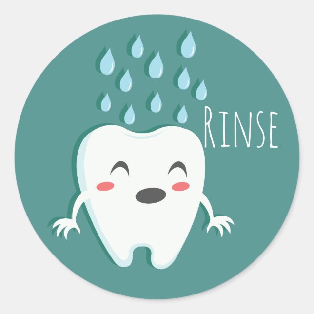 Adesivos Enxágue Dentista (folha de 20) (Frente)