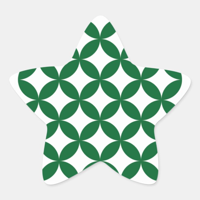 Adesivos Estrela de Ombro Verde (Frente)