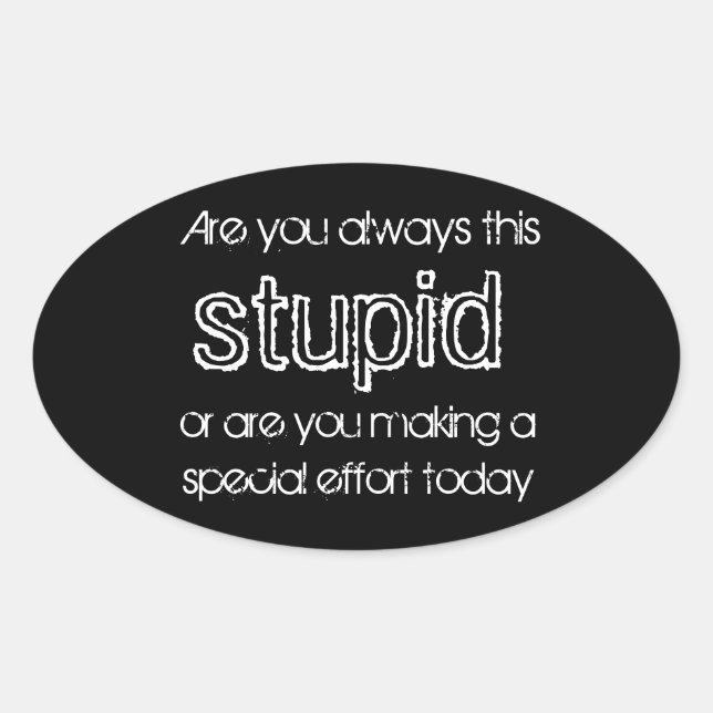 adesivos estúpidos (Frente)