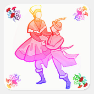 Adesivos europeus de dança popular