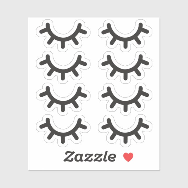 Adesivos Eyelash (Folha)