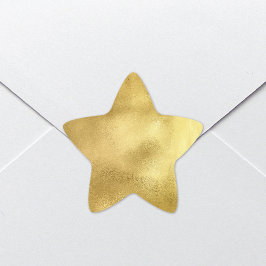 Adesivos Faux Faux Foil Star Chic Dourado