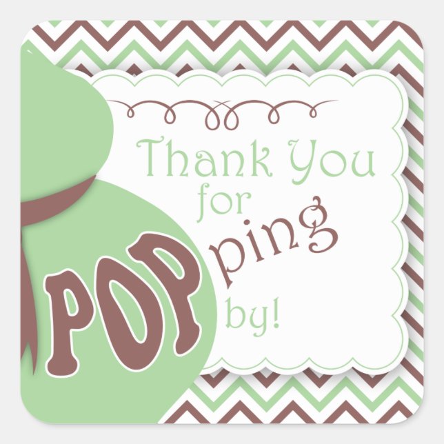 Adesivos Favoritos do Chá de fraldas de Bump Verde (Frente)