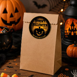 Adesivos Feliz Halloween Jack-O-Lantern