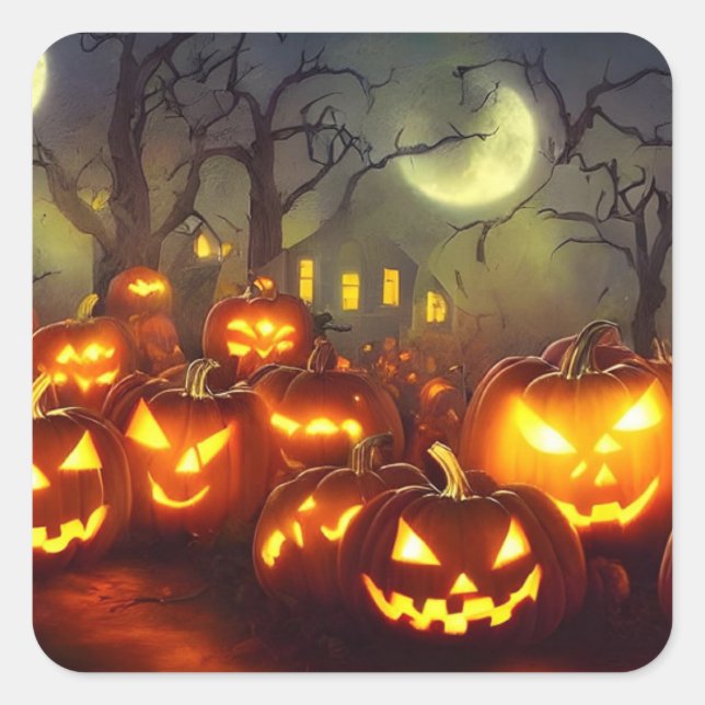Adesivos festa de halloween para a mãe (Frente)