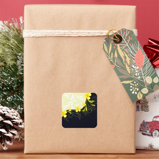 Adesivos Florais Amarelos (Criador carregado)