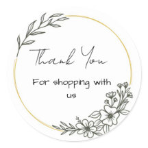 Adesivos florais simples