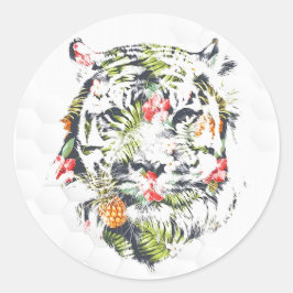 Adesivos Fofos de TIGRE - Padrão Tropical