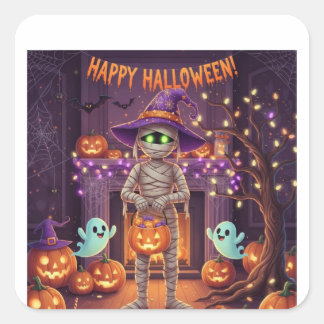 Adesivos fofos para Halloween 