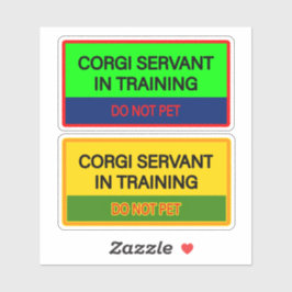 Adesivos fofos para servo Corgi
