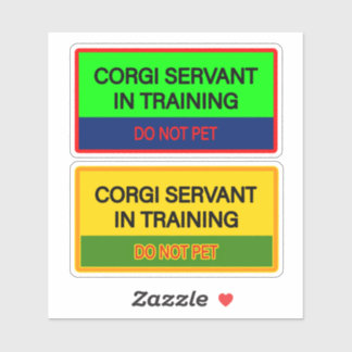Adesivos fofos para servo Corgi