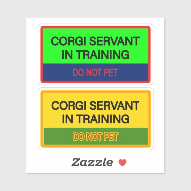 Adesivos fofos para servo Corgi (Folha)