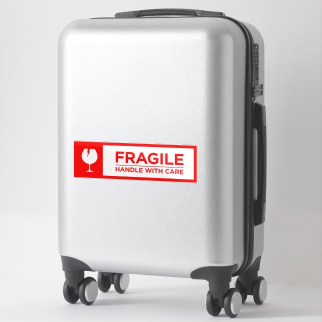 Adesivos Frágeis Manuseie com Cuidado (Mala)