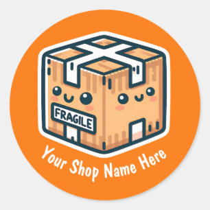 Adesivos Frágeis Personalizados para Pequenas Empr