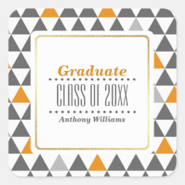 Adesivos Geométricos de Graduação Personalizada